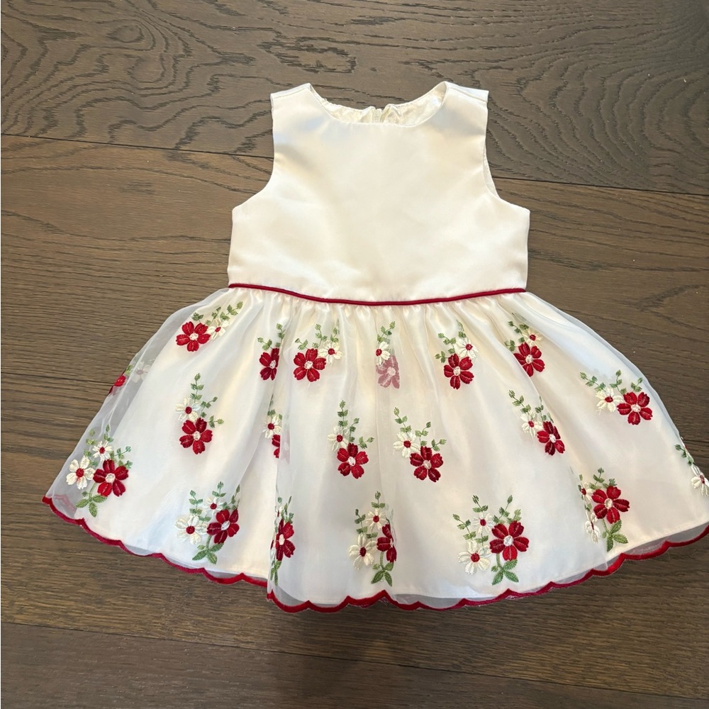 American princess satin lined baby floral dress 12M NWT